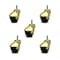 Service Caster 2 Inch Bright Brass Hooded 3/8 Inch Threaded Stem Ball Casters SCC, 5PK SCC-TS01S20-POS-BB-38-5 - alternate 1